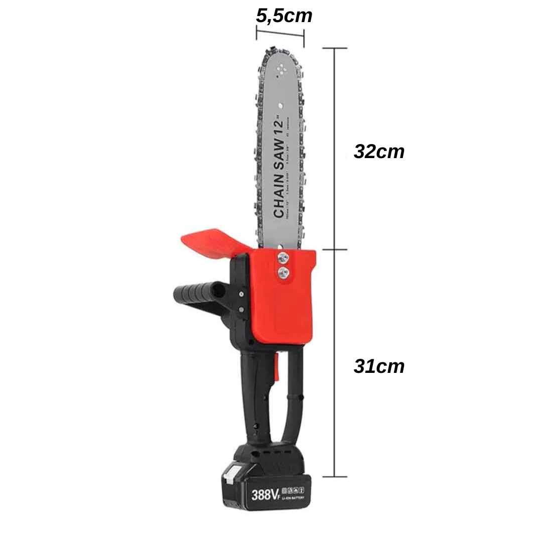Drujbă profesională Makora cu lamă 32cm + 2 acumulatori 48V